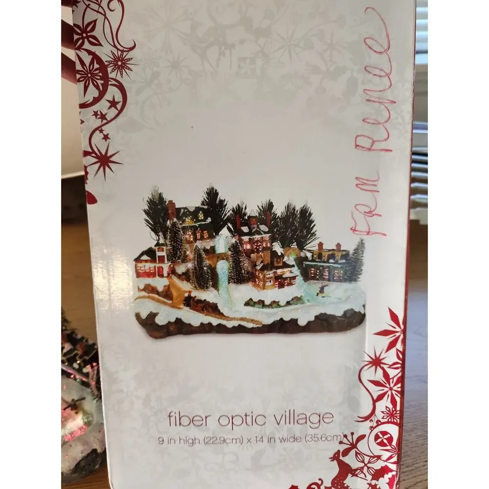 2006 Fiber Optic Christmas Village From Target Tested Works With Box